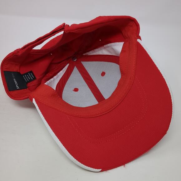 Saint Alphonsus Strapback Baseball Cap Red One Size Adjustable 6 Panel Sport-Tek - Picture 7 of 9